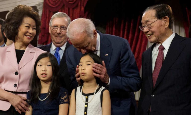 Joe Biden and the Laying On of Hands